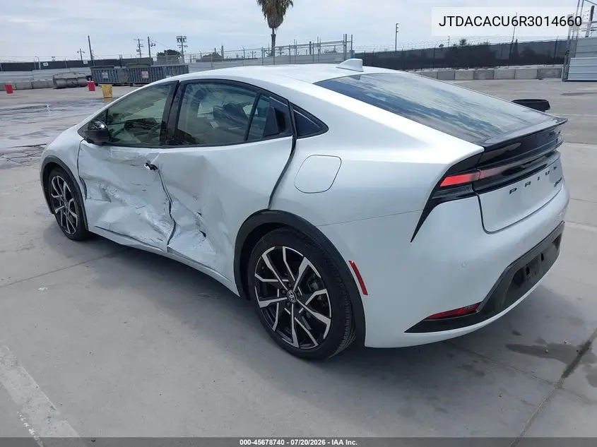 2024 Toyota Prius Prime Xse VIN: JTDACACU6R3014660 Lot: 45678740