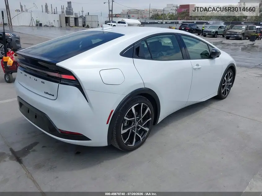 2024 Toyota Prius Prime Xse VIN: JTDACACU6R3014660 Lot: 45678740