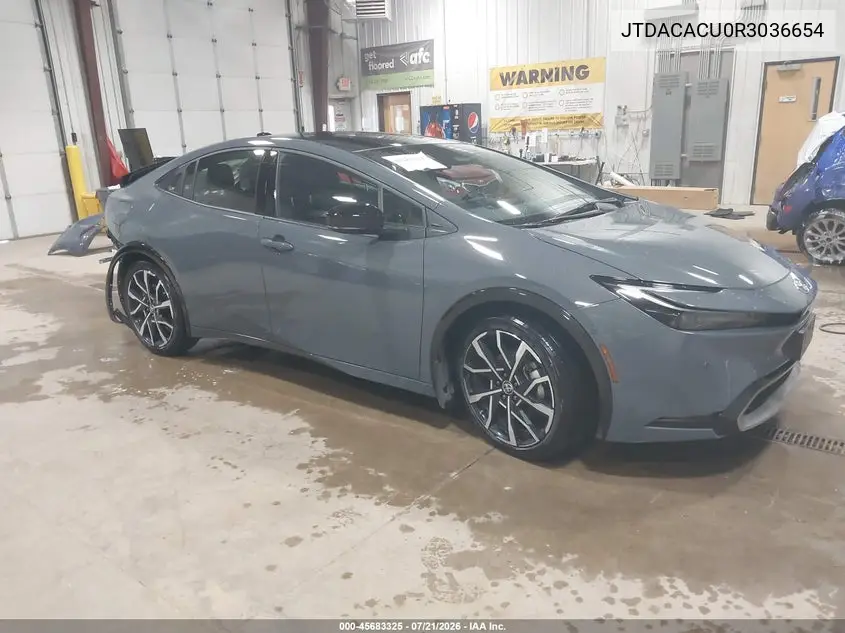 2024 Toyota Prius Prime Xse Premium VIN: JTDACACU0R3036654 Lot: 45683325