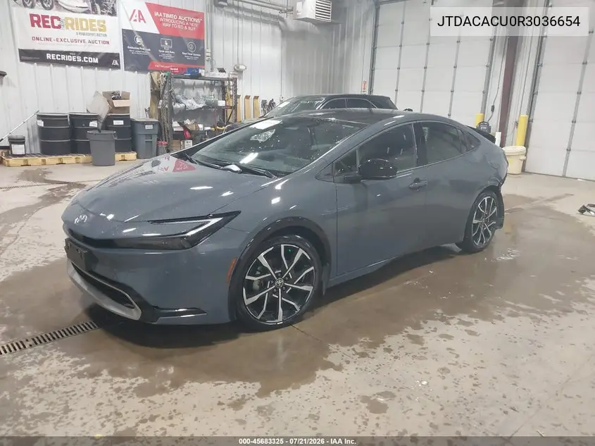 2024 Toyota Prius Prime Xse Premium VIN: JTDACACU0R3036654 Lot: 45683325