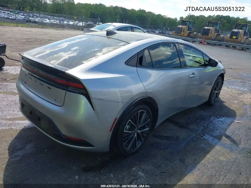 JTDACAAU5S3051322 2025 Toyota Prius Xle