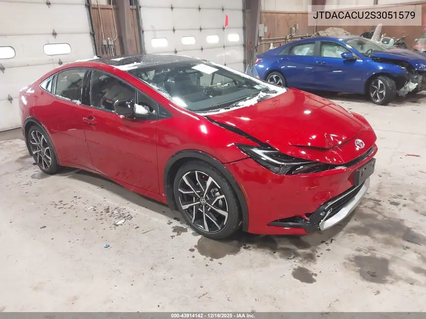 JTDACACU2S3051579 2025 Toyota Prius Plug-In Hybrid Xse Premium