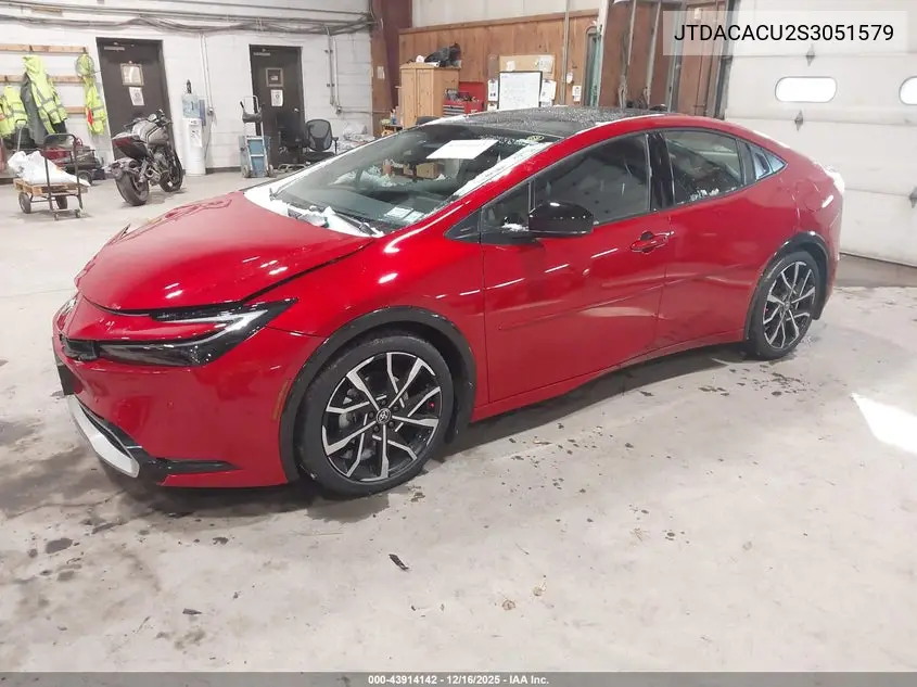 JTDACACU2S3051579 2025 Toyota Prius Plug-In Hybrid Xse Premium