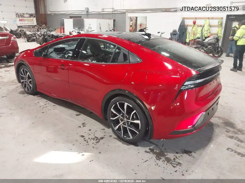 JTDACACU2S3051579 2025 Toyota Prius Plug-In Hybrid Xse Premium