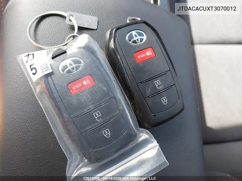 2026 Toyota Prius Se/Xse/Xse Premium/Night Shade VIN: JTDACACUXT3070012 Lot: 12611006