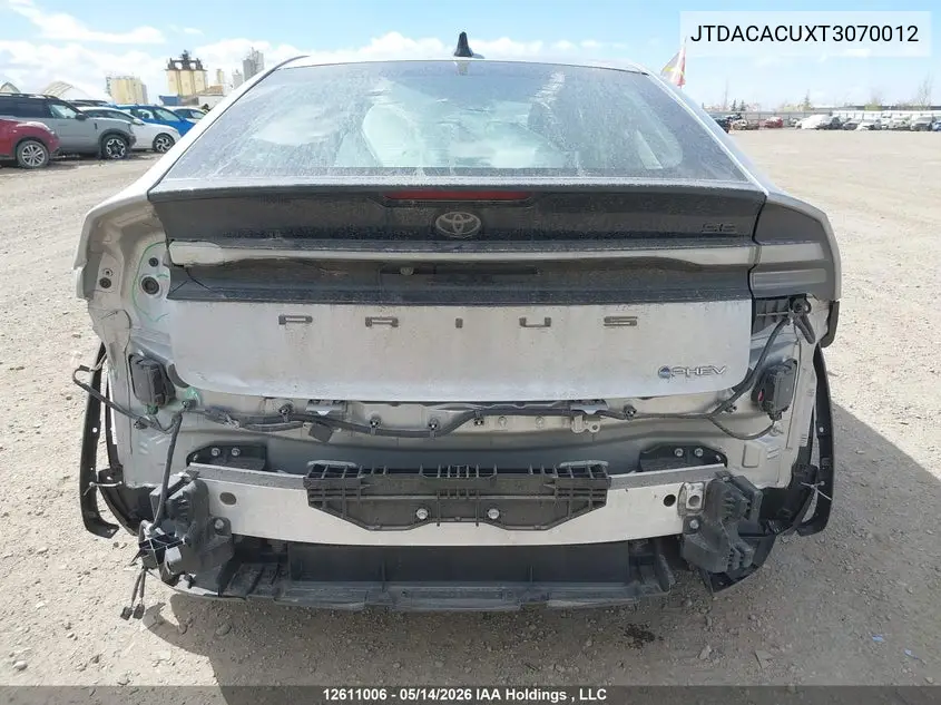 2026 Toyota Prius Se/Xse/Xse Premium/Night Shade VIN: JTDACACUXT3070012 Lot: 12611006