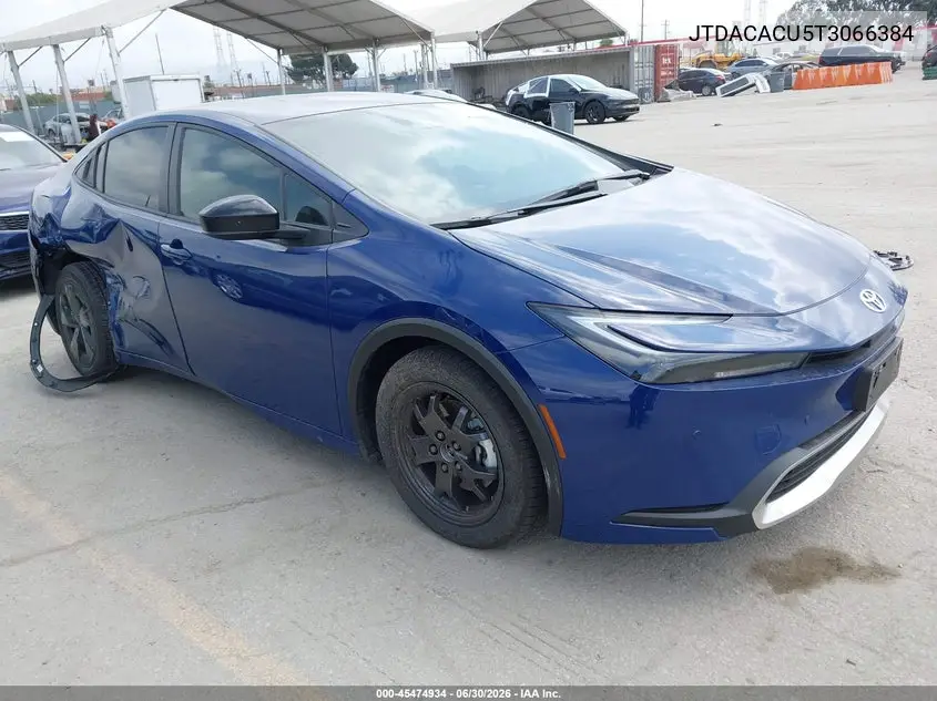 2026 Toyota Prius Plug-In Hybrid Se VIN: JTDACACU5T3066384 Lot: 45474934