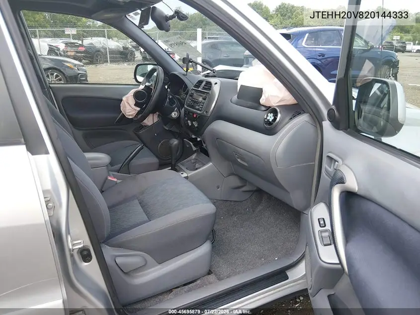 2002 Toyota Rav4 VIN: JTEHH20V820144333 Lot: 45695879