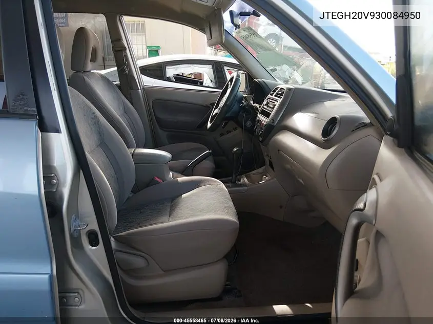 2003 Toyota Rav4 VIN: JTEGH20V930084950 Lot: 45558465