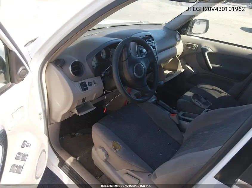2003 Toyota Rav4 VIN: JTEGH20V430101962 Lot: 45698965