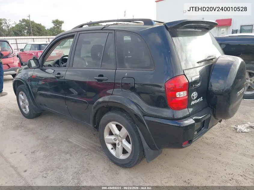 2004 Toyota Rav4 VIN: JTEHD20V240010528 Lot: 45455323