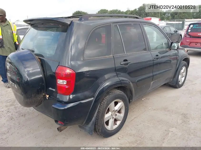 2004 Toyota Rav4 VIN: JTEHD20V240010528 Lot: 45455323