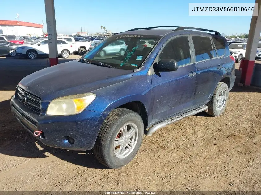 JTMZD33V566010646 2006 Toyota Rav4