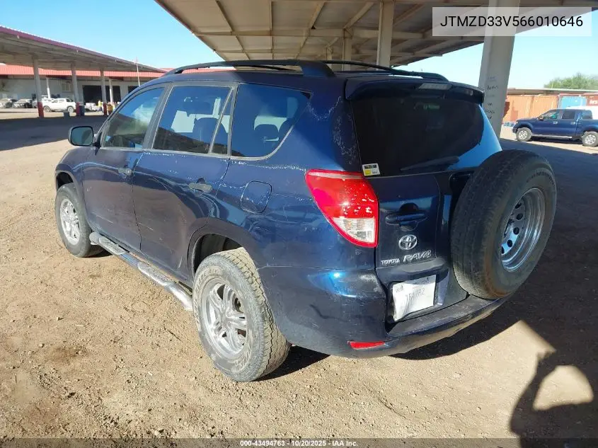 JTMZD33V566010646 2006 Toyota Rav4