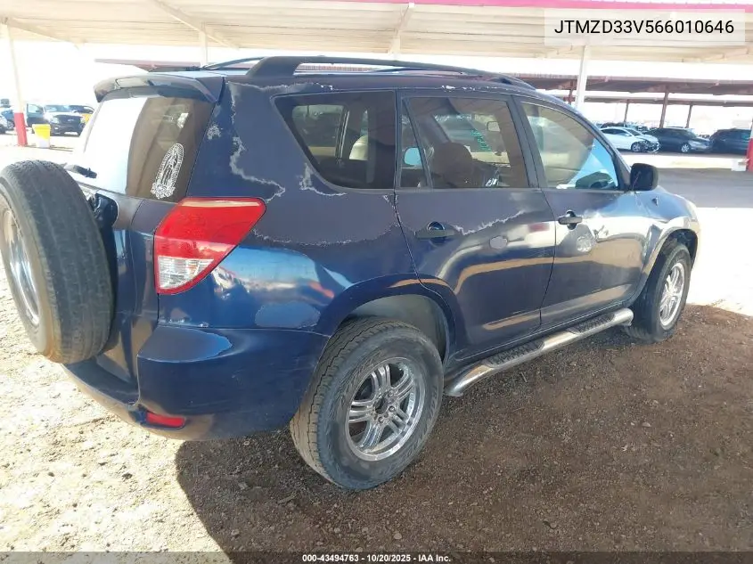 JTMZD33V566010646 2006 Toyota Rav4