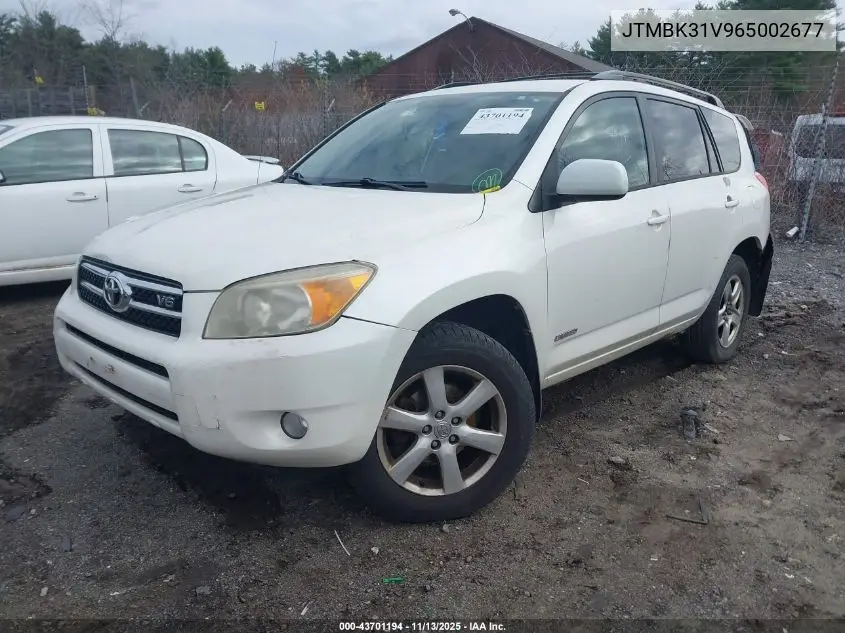 JTMBK31V965002677 2006 Toyota Rav4 Limited V6