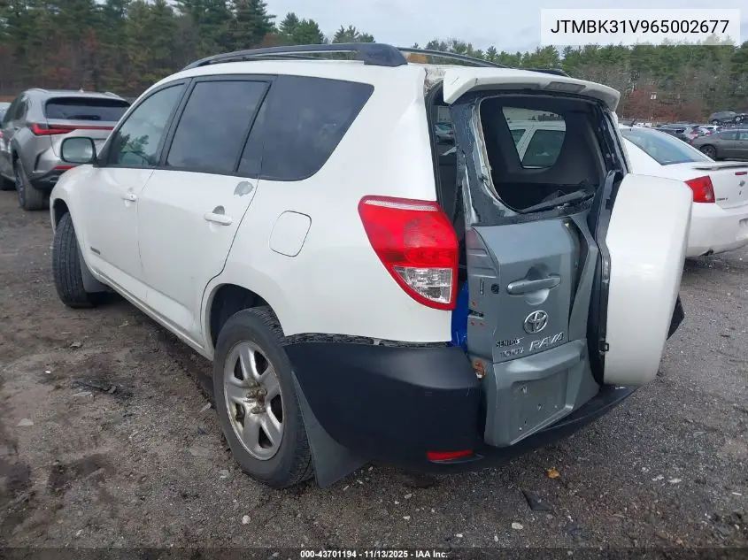 JTMBK31V965002677 2006 Toyota Rav4 Limited V6