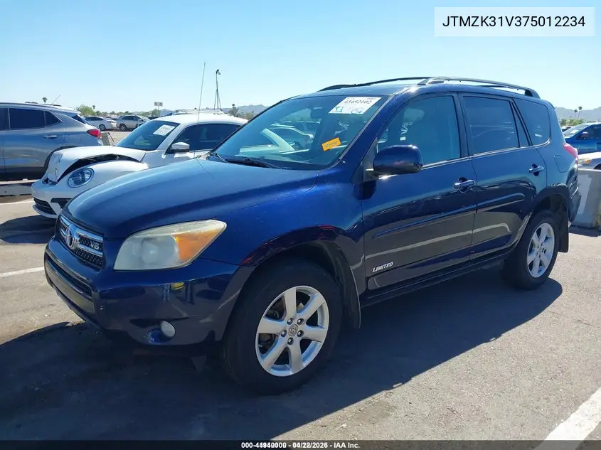 JTMZK31V375012234 2007 Toyota Rav4 Limited V6