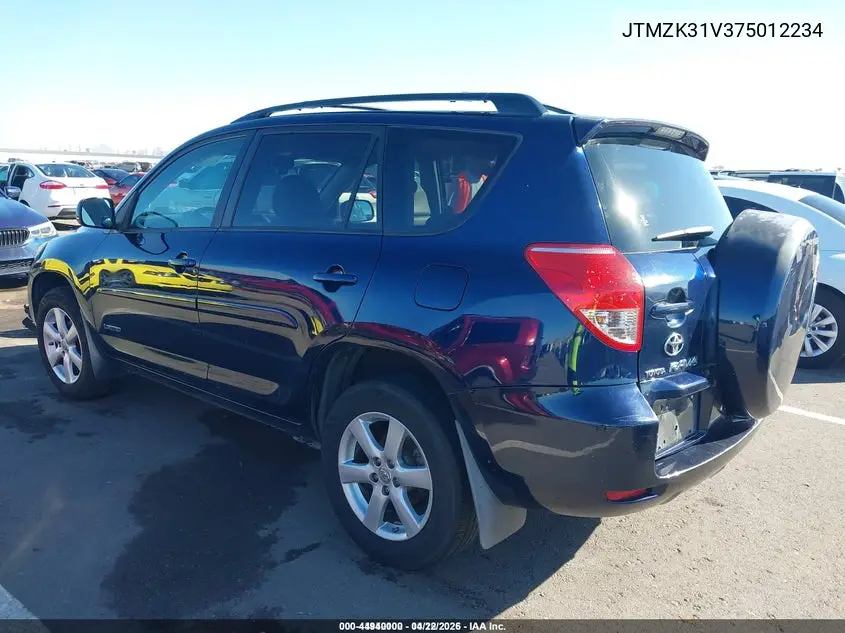 JTMZK31V375012234 2007 Toyota Rav4 Limited V6