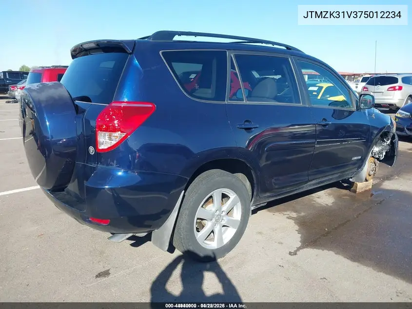 JTMZK31V375012234 2007 Toyota Rav4 Limited V6