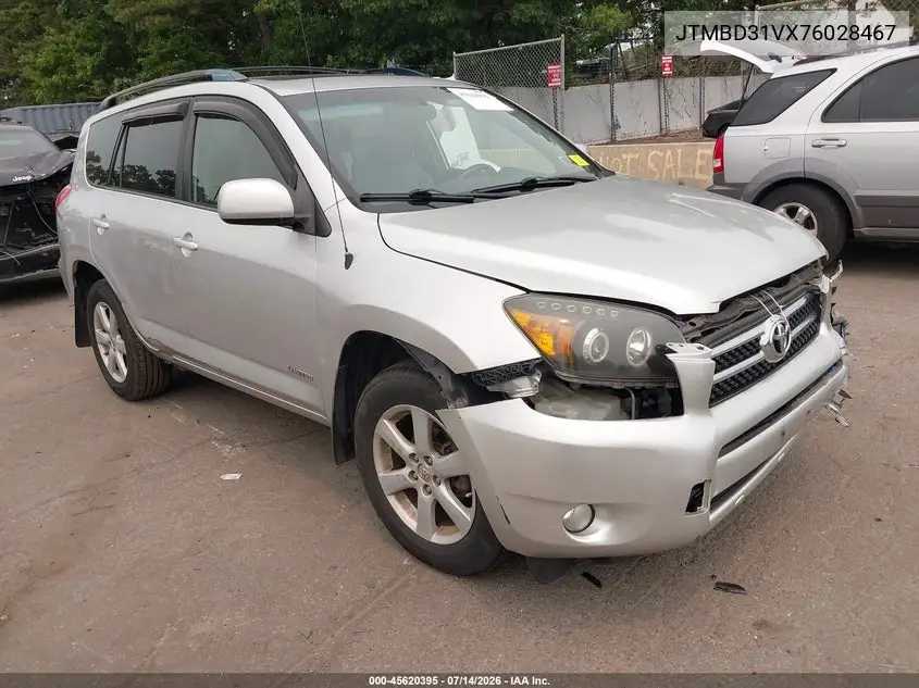 2007 Toyota Rav4 Limited VIN: JTMBD31VX76028467 Lot: 45620395