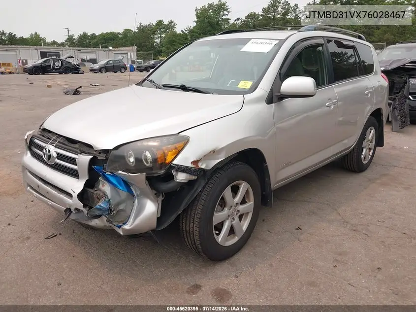 2007 Toyota Rav4 Limited VIN: JTMBD31VX76028467 Lot: 45620395