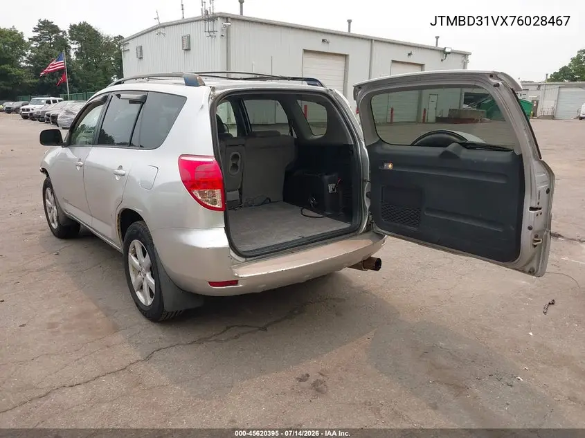 2007 Toyota Rav4 Limited VIN: JTMBD31VX76028467 Lot: 45620395