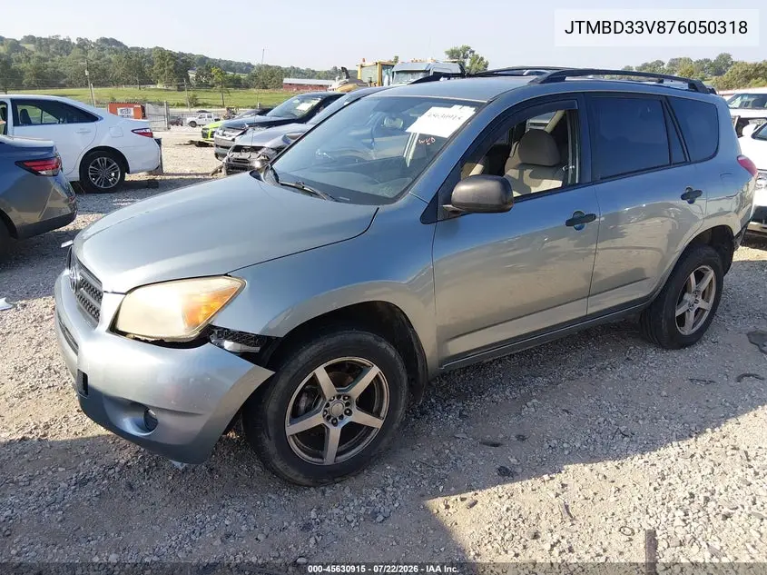 2007 Toyota Rav4 VIN: JTMBD33V876050318 Lot: 45630915