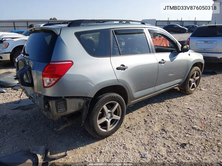 2007 Toyota Rav4 VIN: JTMBD33V876050318 Lot: 45630915