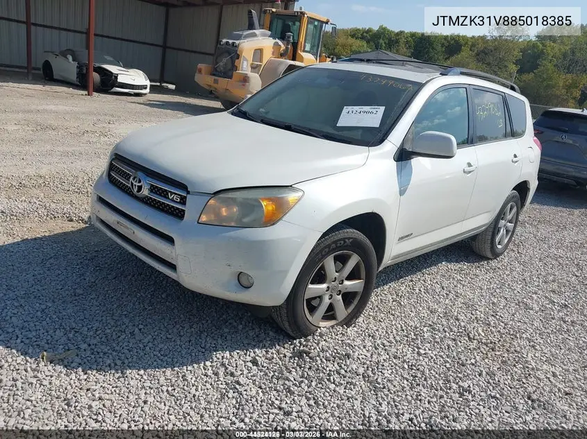 JTMZK31V885018385 2008 Toyota Rav4 Limited V6