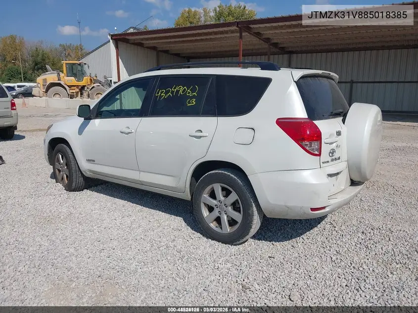 JTMZK31V885018385 2008 Toyota Rav4 Limited V6