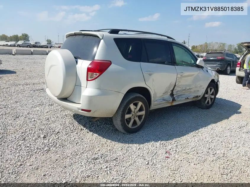 JTMZK31V885018385 2008 Toyota Rav4 Limited V6