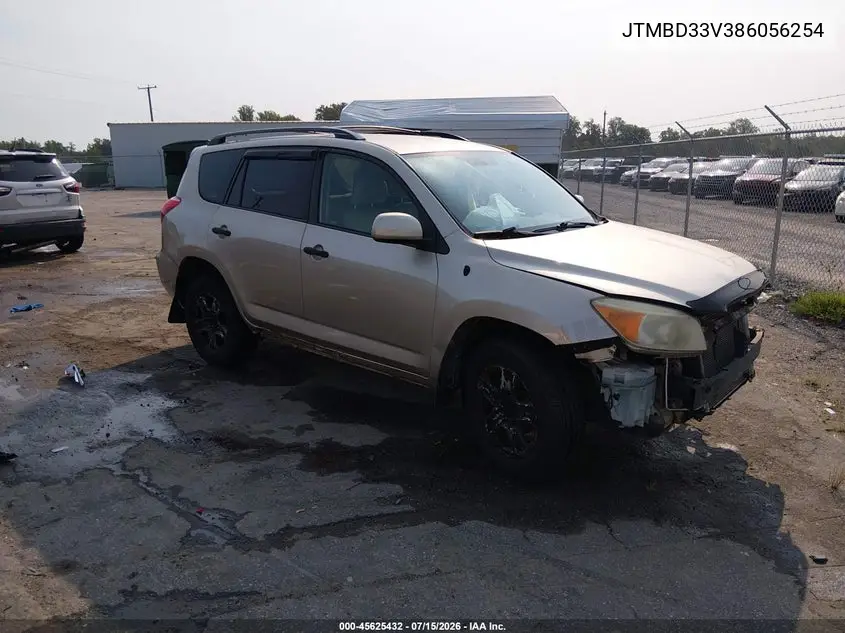 2008 Toyota Rav4 VIN: JTMBD33V386056254 Lot: 45625432