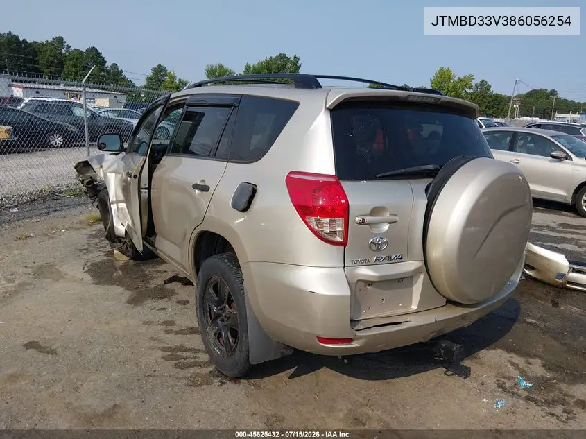 2008 Toyota Rav4 VIN: JTMBD33V386056254 Lot: 45625432