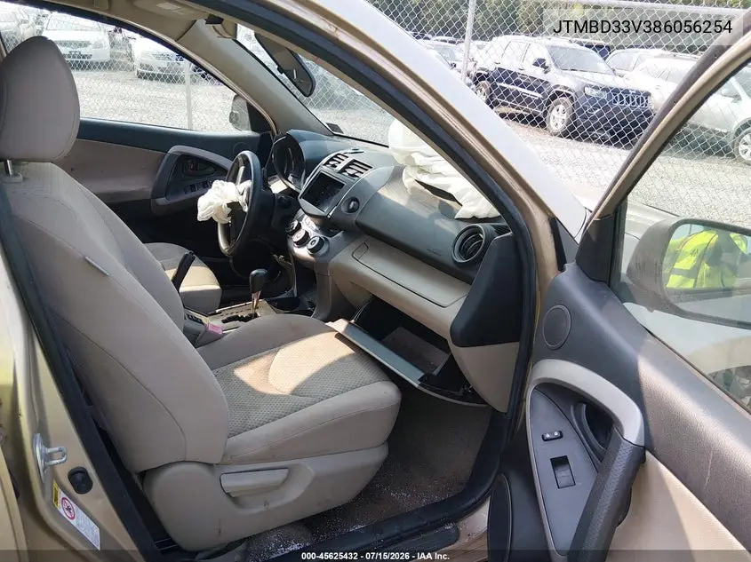 2008 Toyota Rav4 VIN: JTMBD33V386056254 Lot: 45625432