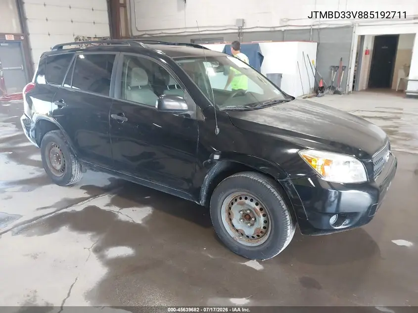 2008 Toyota Rav4 VIN: JTMBD33V885192711 Lot: 45639682