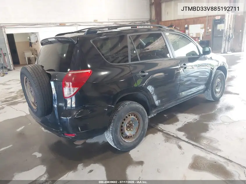 2008 Toyota Rav4 VIN: JTMBD33V885192711 Lot: 45639682