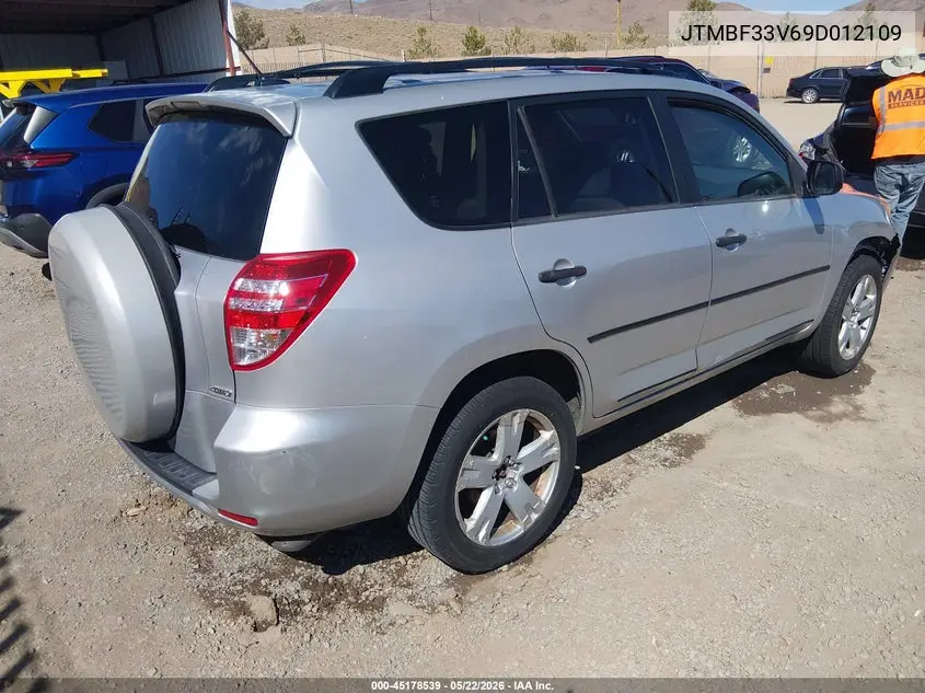 2009 Toyota Rav4 VIN: JTMBF33V69D012109 Lot: 45178539