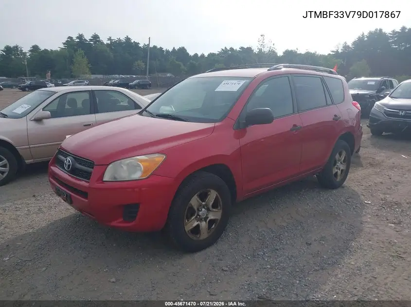 2009 Toyota Rav4 VIN: JTMBF33V79D017867 Lot: 45671470
