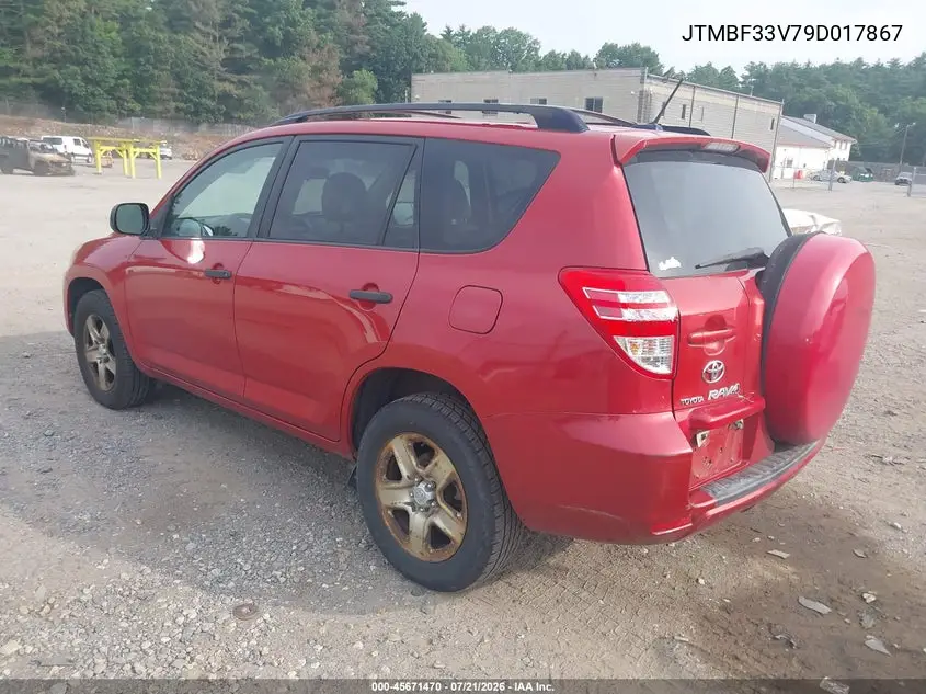 2009 Toyota Rav4 VIN: JTMBF33V79D017867 Lot: 45671470