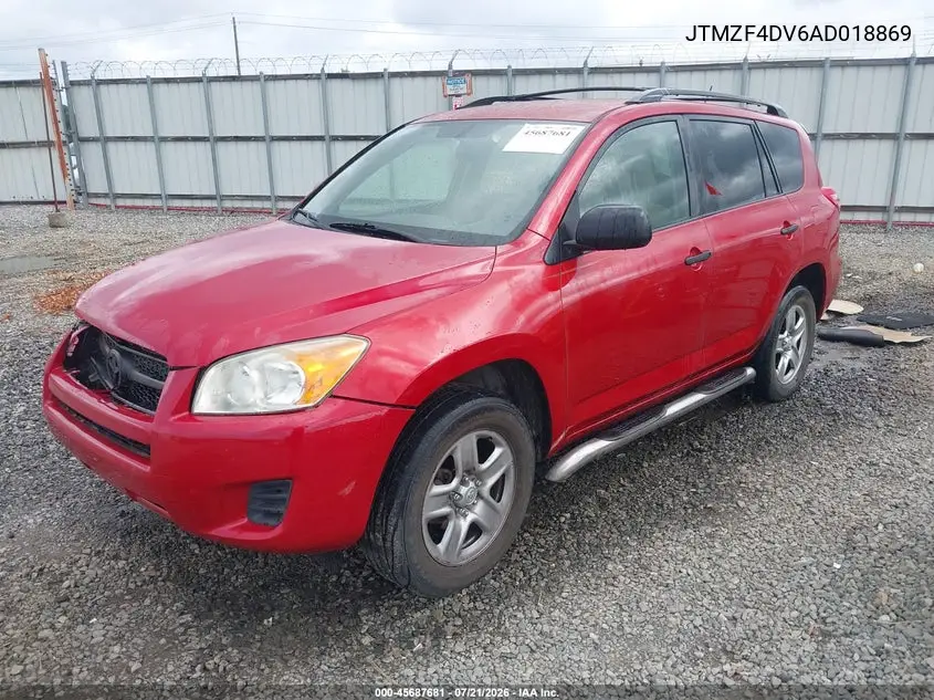 2010 Toyota Rav4 VIN: JTMZF4DV6AD018869 Lot: 45687681