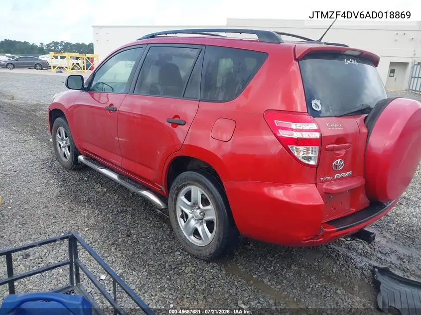 2010 Toyota Rav4 VIN: JTMZF4DV6AD018869 Lot: 45687681