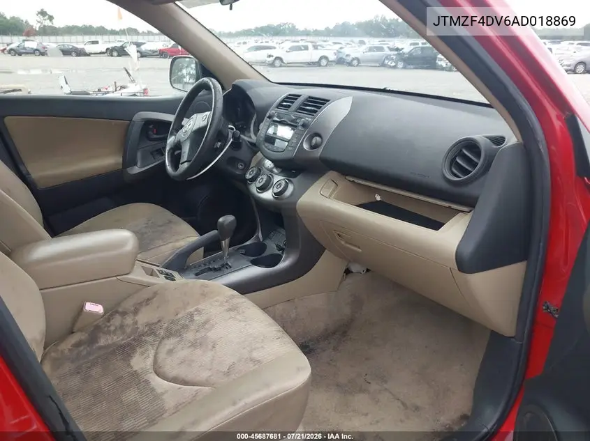 2010 Toyota Rav4 VIN: JTMZF4DV6AD018869 Lot: 45687681