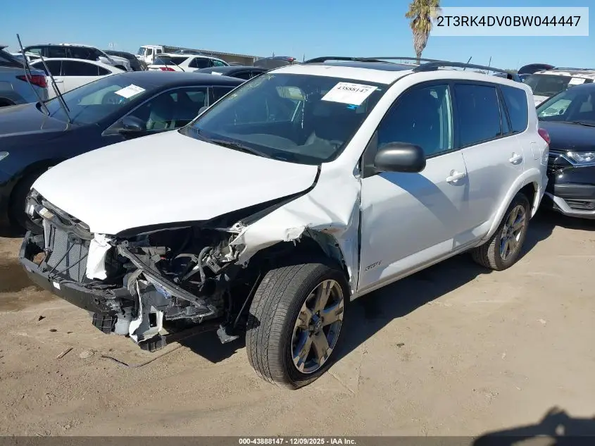 2T3RK4DV0BW044447 2011 Toyota Rav4 Sport V6