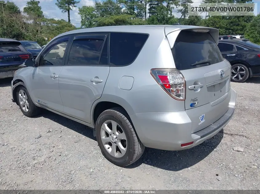 2013 Toyota Rav4 Ev VIN: 2T3YL4DV0DW001786 Lot: 45685353
