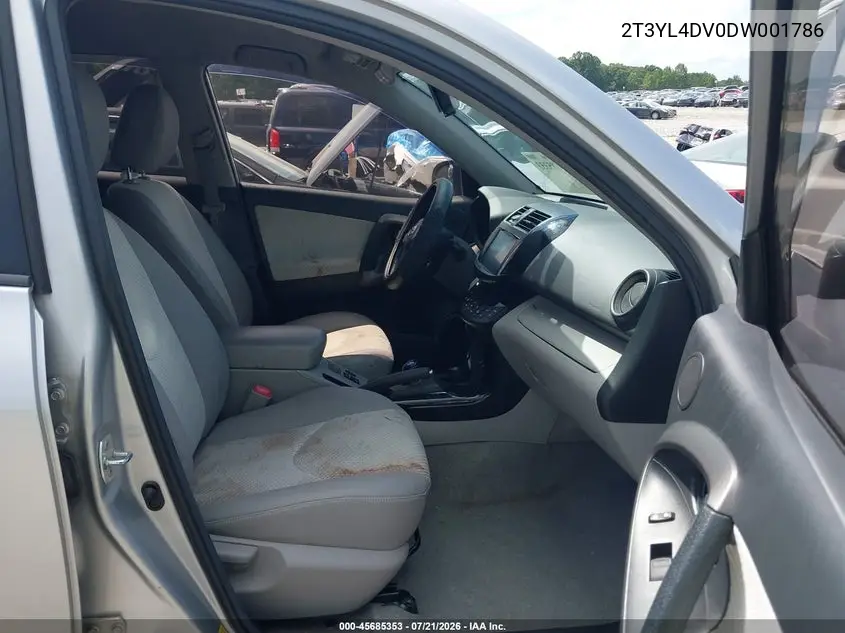 2013 Toyota Rav4 Ev VIN: 2T3YL4DV0DW001786 Lot: 45685353