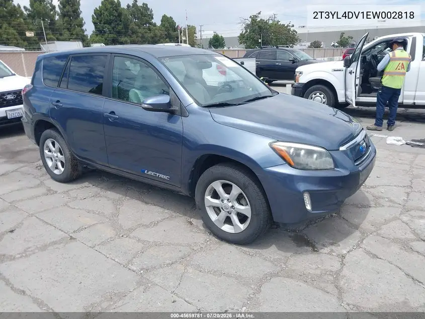 2014 Toyota Rav4 Ev VIN: 2T3YL4DV1EW002818 Lot: 45659781