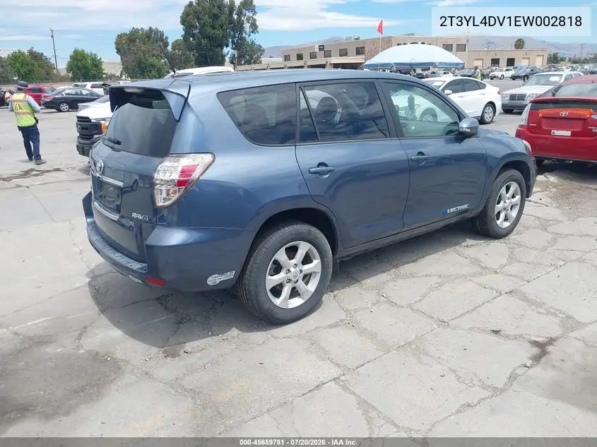 2014 Toyota Rav4 Ev VIN: 2T3YL4DV1EW002818 Lot: 45659781
