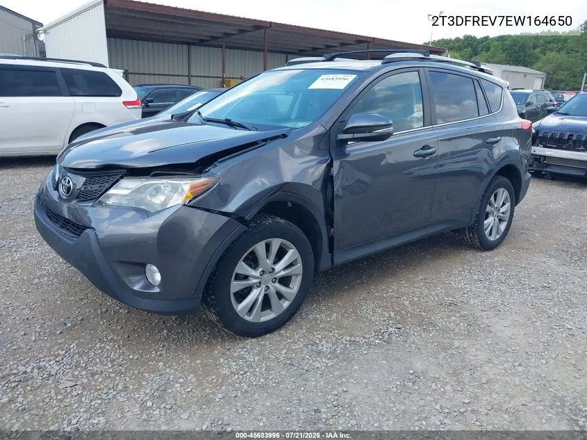 2014 Toyota Rav4 Limited VIN: 2T3DFREV7EW164650 Lot: 45683996