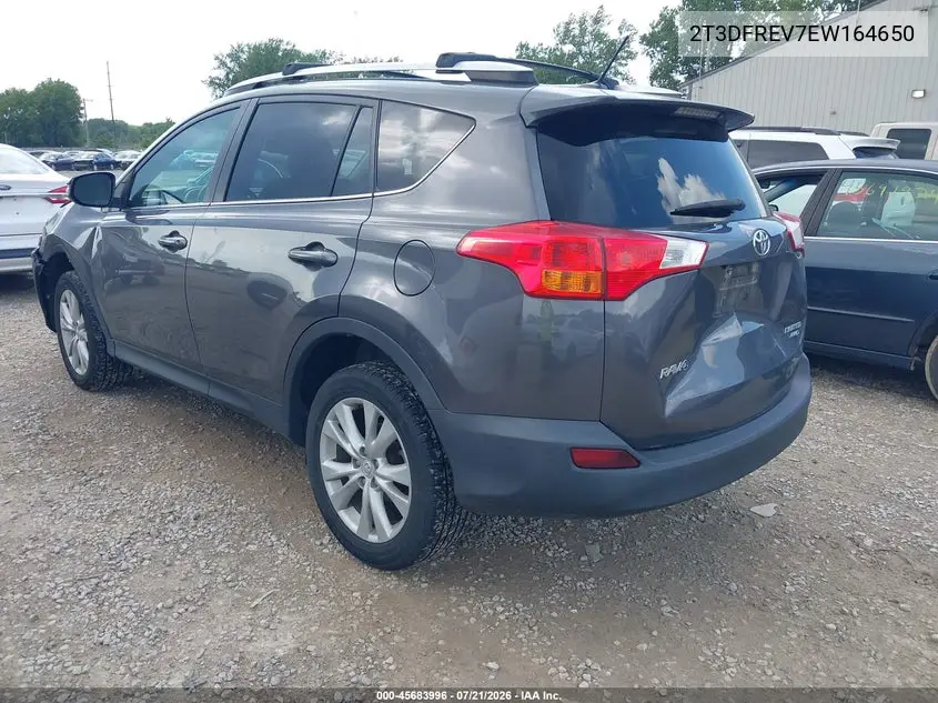 2014 Toyota Rav4 Limited VIN: 2T3DFREV7EW164650 Lot: 45683996